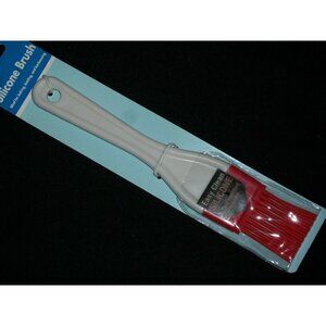 Red Silicone Basting Brush Heat Resistant 500°F Bristles Kitchen Tool Baking BBQ